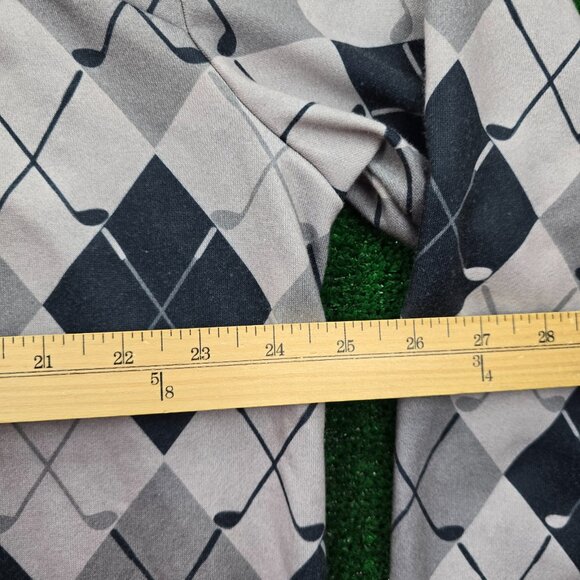 Acegolfs Sweatshirt Mens 2XL Gray Not So Classic Golf Terry Pullover Zip Collar - Picture 4 of 8